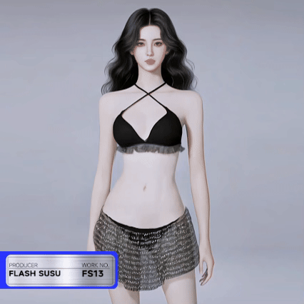 inZOI女士内衣（半透明裙摆）套装MOD