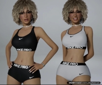 inzoi mod Nike Pro 套装（平角裤和上衣）【N网MOD】