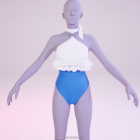 inZOI夏日服饰，简单美丽的卡哇伊泳装    导师：古月羊毛卷