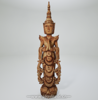 户外木制大佛像