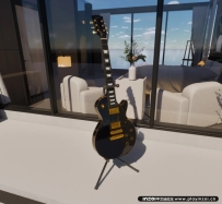 inZOI MOD 可演奏！吉普森电吉他Gibson Les Paul Custom Guitar【N网MOD】