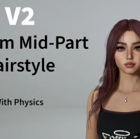 inzoi mod 物理效果 中分发型（更新）【N网mod】